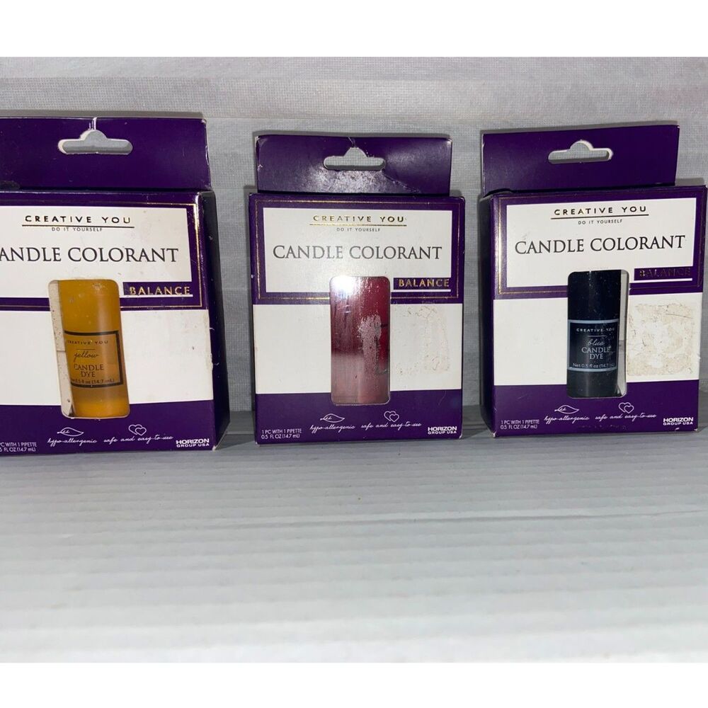 Liquid Candle Dye Creative You Candle Colorant Red Yellow & Black Vibrant Colors
